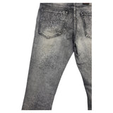 Men DENIMICITY Rip N Repair With Stones Denim Stacked Jeans