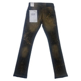 Men LIQUID CRYSTAL Super Skinny Stacked With Rhinestone