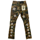 Kids FWRD DENIM CO. Camo Flower Stacked Twill Pants