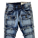 Kids FWRD DENIM CO. Patchwork True Stacked Denim Jeans