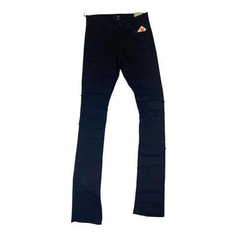 Men JORDAN CRAIG Piecing Stacked Denim Jean