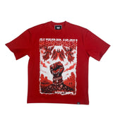 Men DENIMICITY Rule Or Be Ruled Stone Oversize T-shirt