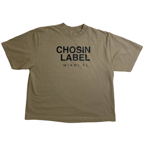 Men CHOSIN LABEL Oversize Vintage Miami T-Shirt