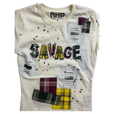 Kids EVOLUTION Hustle Plaid Patchwork T-Shirt