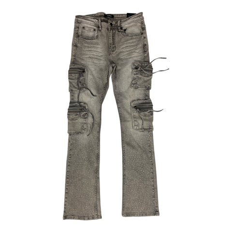 Men KINDRED Denim Stacked Rhinestone Jeans