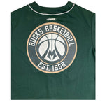 Men PRO STANDARD Milwaukee Bucks Button Up Jersey Shirt