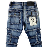 Kids FWRD DENIM CO. Patchwork True Stacked Denim Jeans