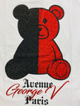 Men AVENUE GEORGE V PARIS Teddy Bear Bi Color T-Shirt