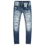 Men JORDAN CRAIG Sean Fit Shreds Denim Jean