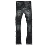 Men JORDAN CRAIG Piecing Stacked Denim Jean