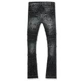 Men JORDAN CRAIG Piecing Stacked Denim Jean