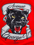 Men AVENUE GEORGE V PARIS Wild Panther T-Shirt