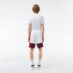 Men LACOSTE Fit Brushed Fleece Colorblock Fleece Short