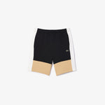 Men LACOSTE Fit Brushed Fleece Colorblock Fleece Short