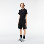 Men LACOSTE Fit Logo Stripe Fleece Short