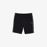 Men LACOSTE Fit Logo Stripe Fleece Short