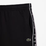 Men LACOSTE Fit Logo Stripe Fleece Short