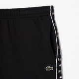 Men LACOSTE Fit Logo Stripe Fleece Short