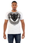 Men AVENUE GEORGE V PARIS Baroque Panther T-Shirt