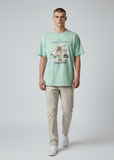 Men CHOSIN LABEL Palm Horizon Oversize T-Shirt