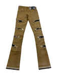 Men DENIMICITY Zombie Ripped Denim Stacked Jeans