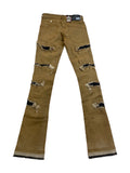 Men DENIMICITY Zombie Ripped Denim Stacked Jeans