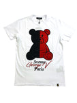 Men AVENUE GEORGE V PARIS Teddy Bear Bi Color T-Shirt