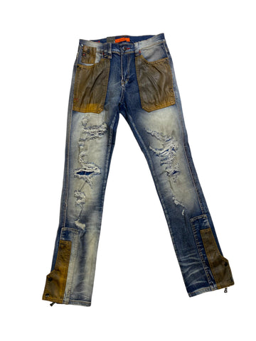 Men RARE ELEMENT Washed Pu Semis Stacked Jean