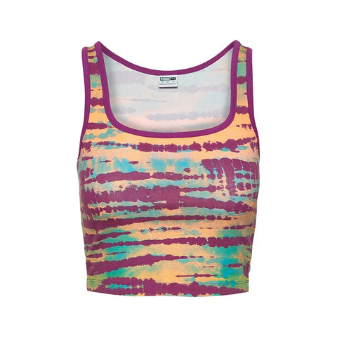 Women PUMA Tank Top Tie Dye no