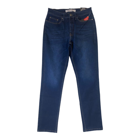 Men CONNECTED Plain Straight Denim Jeans
