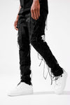 Men JORDAN CRAIG Heavy Shredded Sean Fit Jeans