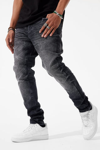 Men JORDAN CRAIG Ross Fit Clean Wash Denim Jeans