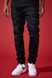 Men JORDAN CRAIG Slim Taper Fit Dyckman Denim (Polished Black)  Sean Collection