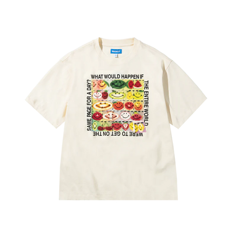 Men MARKET Smiley Same Page T-Shirt