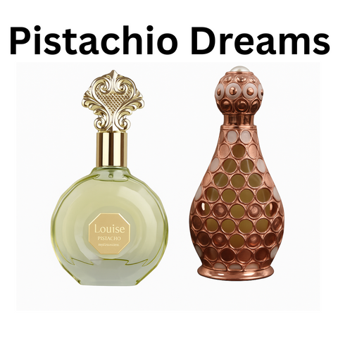 Pistachio Dreams Bundle I Louise Pistachio By ZAKAT EDP - 100ML 3.4 FL OZ I Shatha Al Riyahin By Zakat Pure Concentrated Oil 20ML