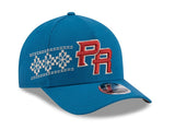New Era Puerto Rico Latin Embroidery 9FORTY M-Crown A-Frame Snapback