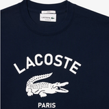 Men LACOSTE Signature Print Cotton T-shirt