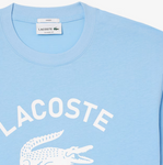 Men LACOSTE Signature Print Cotton T-shirt