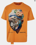 Men FORGOTTEN FACES kintsugi Oversized T-shirt