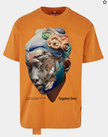 Men FORGOTTEN FACES kintsugi Oversized T-shirt