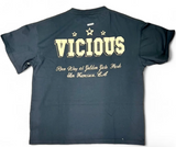 Men VICIOUS Distressed Oversized Crew Neck T-Shirt