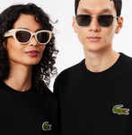 Men LACOSTE Loose Fit Heavy Badge Cotton T-shirt