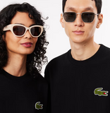 Men LACOSTE Loose Fit Heavy Badge Cotton T-shirt