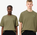 Men LACOSTE Loose Fit Heavy Badge Cotton T-shirt