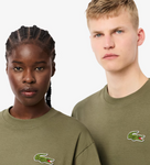 Men LACOSTE Loose Fit Heavy Badge Cotton T-shirt