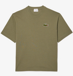 Men LACOSTE Loose Fit Heavy Badge Cotton T-shirt