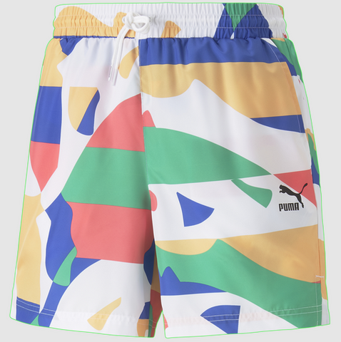 Men PUMA SWXP Worldwide AOP Woven Short 6