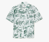 Men LACOSTE x Netflix Short Sleeve Collared Shirt