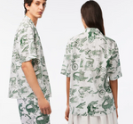 Men LACOSTE x Netflix Short Sleeve Collared Shirt