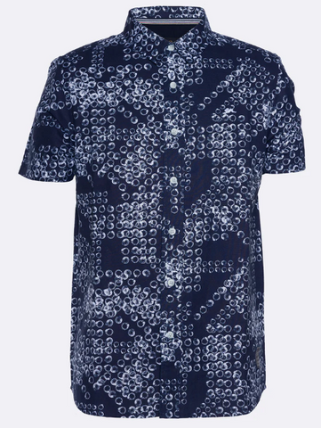 Men A. TIZIANO Dale Printed Linen Shirt